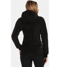 Dámska chlpatá fleecová mikina NORKA-W KILPI Čierna
