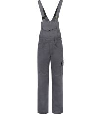 Pracovné nohavice s trakmi unisex Dungaree Overall Industrial Tricorp convoy gray