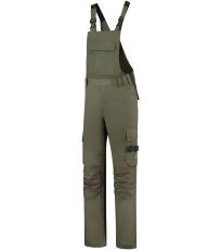 Pracovné nohavice s trakmi unisex Bib & Brace Twill Cordura Tricorp army