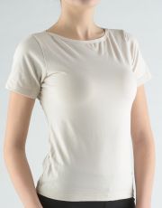 Tričko lodný výstřih 98023P GINA piesková
