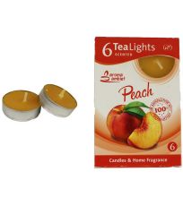 Sviečka čajová PEACH 6ks MSC-TL1011 MOREX