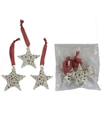Hviezda biela 7cm 6ks P0348 MOREX