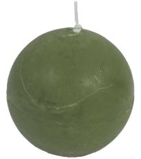 Sviečka guľa zelená pr. 8 cm S0013-16 MOREX