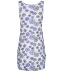 Dámske tielko dlhé ADELKA LOAP Brg. White Violet Allover
