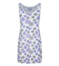 Dámske tielko dlhé ADELKA LOAP Brg. White Violet Allover