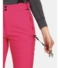 Dámske softshellové lyžiarske nohavice - väčšej veľkosti RHEA-W KILPI Ružová