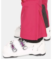 Dámske softshellové lyžiarske nohavice - väčšej veľkosti RHEA-W KILPI Ružová