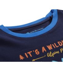 Detské tričko s dlhým rukávom TOWERO 4 ALPINE PRO mood indigo