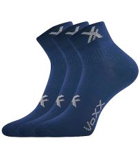 Unisex slabé ponožky - 3 páry Quenda VoXX® tmavo modrá