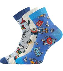 Detské trendy ponožky - 3 páry Dedotik Lonka mix chlapec