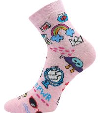 Detské trendy ponožky - 3 páry Dedotik Lonka mix holka