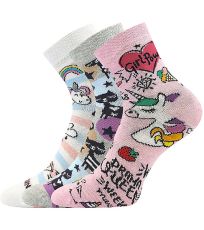 Detské trendy ponožky - 3 páry Dedotik Lonka