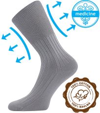 Unisex ponožky - 3 páry Zdravan Lonka šedá