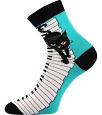 Dámske vzorované ponožky - 3 páry Xantipa 48 Boma mačky