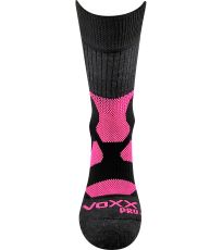 Unisex froté ponožky Etrex Voxx čierno-ružová