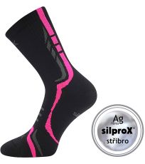 Unisex športové ponožky Thorx VoXX® čierna / ružová