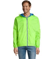Dámska vetrovka SKATE SOĽS Neon lime / Royal blue