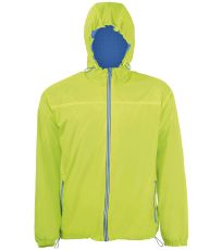 Dámska vetrovka SKATE SOĽS Neon lime / Royal blue