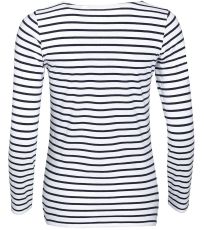 Dámske tričko dlhý rukáv MARINE WOMEN SOĽS White / Navy