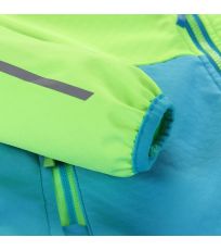 Detská softshell bunda GROLO ALPINE PRO neon green gecko