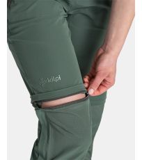 Dámske outdoorové nohavice HOSIO-W KILPI Tmavo zelená