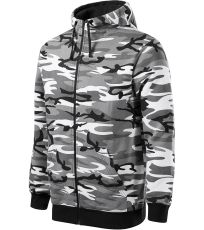 Pánska mikina Camo Zipper Malfini camouflage gray