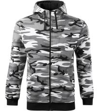 Pánska mikina Camo Zipper Malfini camouflage gray