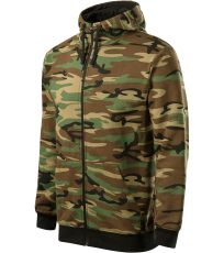 Pánska mikina Camo Zipper Malfini camouflage brown