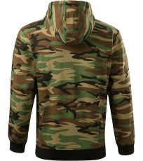 Pánska mikina Camo Zipper Malfini camouflage brown