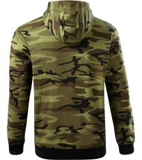 Pánska mikina Camo Zipper Malfini camouflage green