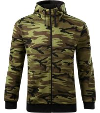 Pánska mikina Camo Zipper Malfini camouflage green