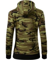 Dámska mikina Camo Zipper Malfini camouflage green