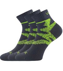 Unisex športové ponožky - 3 páry Franz 05 Voxx tmavo šedá