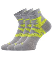 Unisex športové ponožky - 3 páry Franz 05 Voxx svetlo šedá
