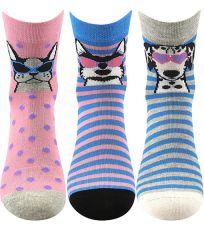 Dámske ponožky - 3 páry Leyka Boma mix A