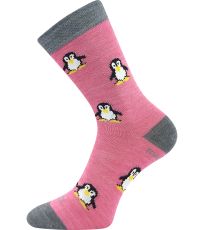 Detské slabé merino ponožky Penguinik VoXX® tučniaky
