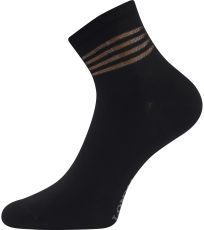 Dámske elegantné ponožky - 3 páry Fasketa Lonka čierna