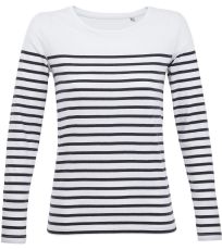 Dámske tričko s dlhým rukávom MATELOT LSL WOMEN SOĽS White / Navy