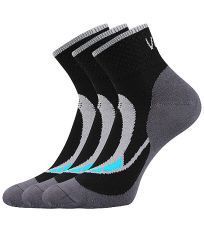 Dámske športové ponožky - 3 páry Lira Voxx čierna