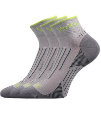 Unisex športové ponožky - 3 páry Azul Voxx svetlo šedá