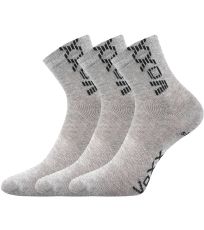 Detské športové ponožky - 3 páry Adventurik Voxx svetlo šedá melé