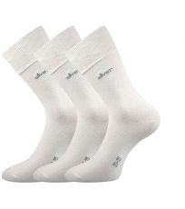 Unisex ponožky s voľným lemom - 3 páry Desilve Lonka biela
