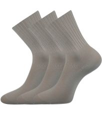 Unisex ponožky s voľným lemom - 3 páry Diarten Boma svetlo šedá