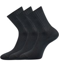 Unisex ponožky s voľným lemom - 3 páry Diarten Boma tmavo šedá