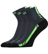 Unisex športové ponožky - 3 páry Pius Voxx tmavo šedá