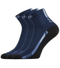 Unisex športové ponožky - 3 páry Pius VoXX® tmavo modrá
