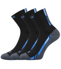 Unisex športové ponožky - 3 páry Pius Voxx čierna