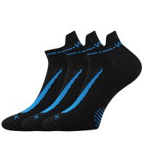 Unisex športové ponožky - 3 páry Rex 10 Voxx čierna