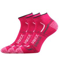 Unisex športové ponožky - 3 páry Rex 11 Voxx magenta