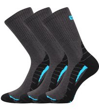 Unisex froté ponožky - 3 páry Trim Voxx tmavo šedá
